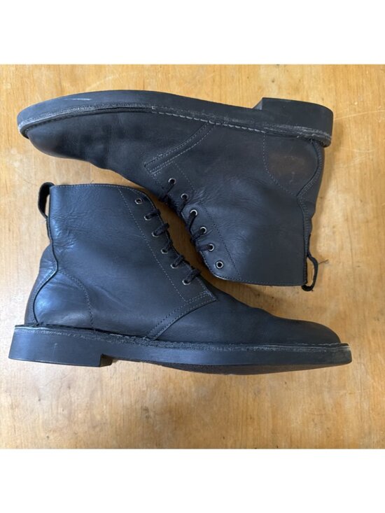 Clarks Originals Desert Mali Black Leather Lace Up Ankle Boots Men\'s Size 11M